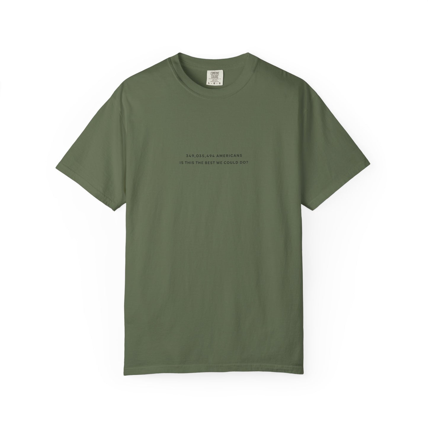 “349,035,494 Americans Is This the Best We Could Do?” T-Shirt | Political Satire
