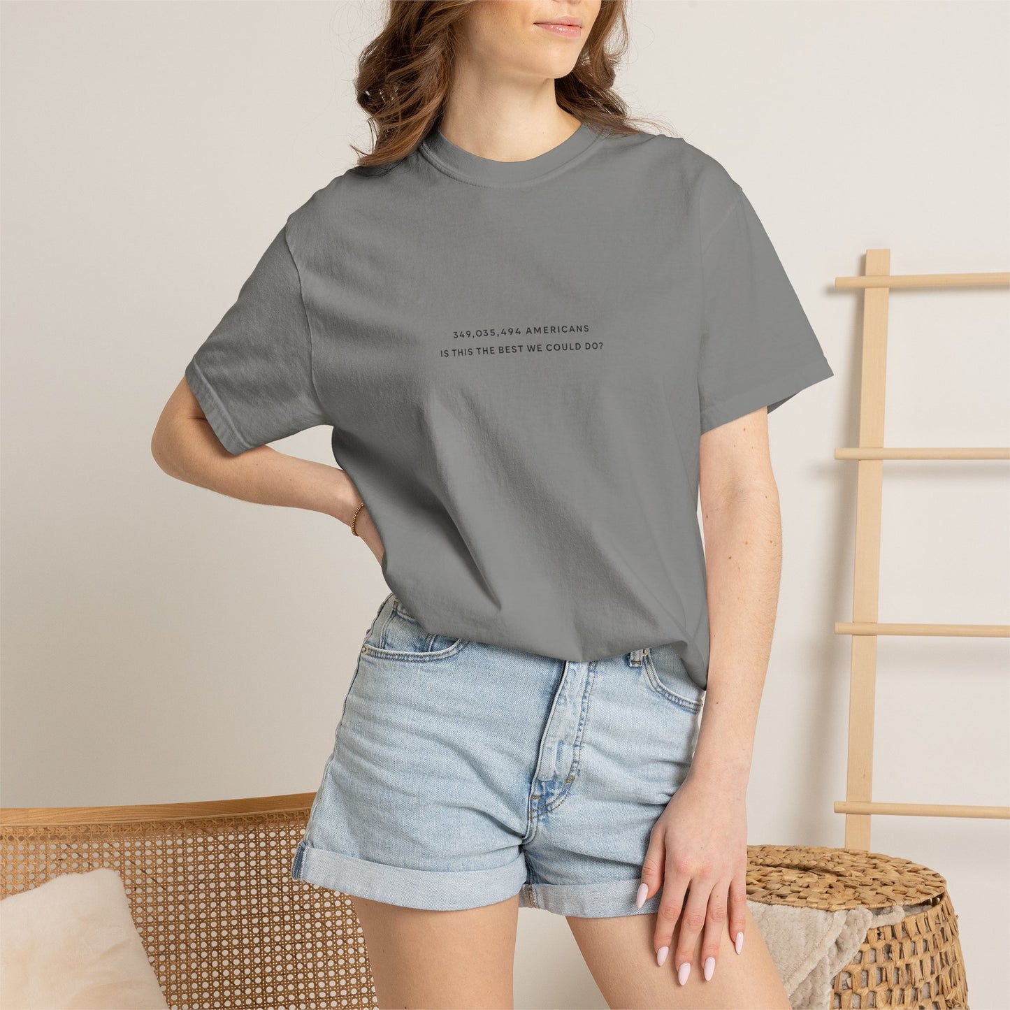 “349,035,494 Americans Is This the Best We Could Do?” T-Shirt | Political Satire