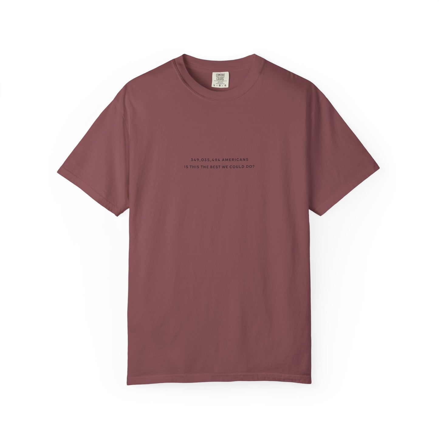 “349,035,494 Americans Is This the Best We Could Do?” T-Shirt | Political Satire
