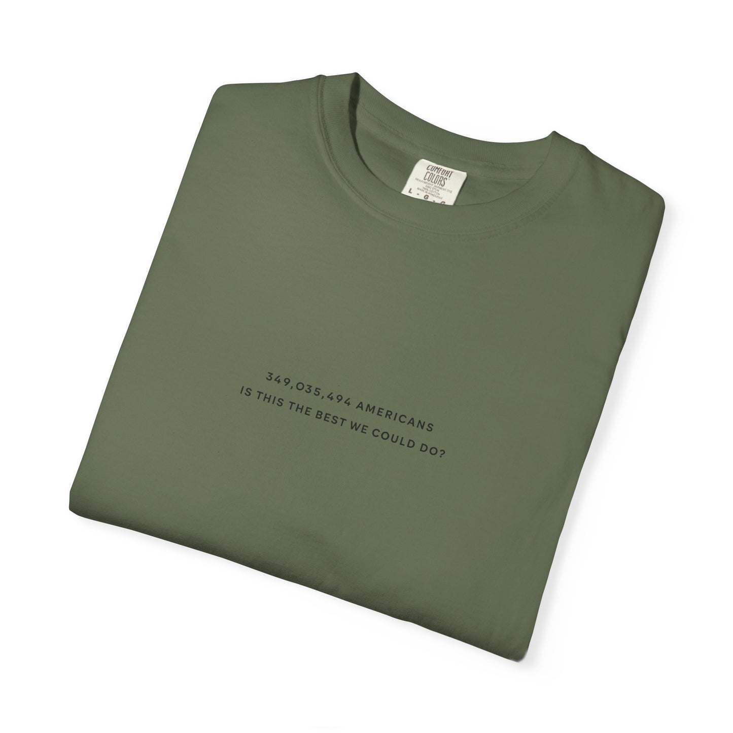 “349,035,494 Americans Is This the Best We Could Do?” T-Shirt | Political Satire