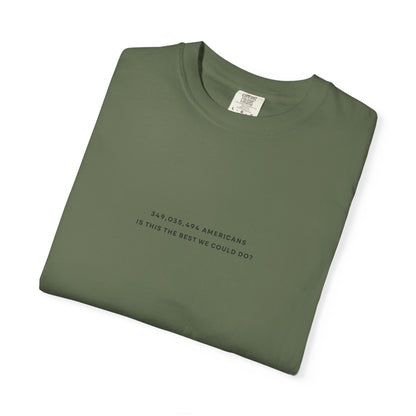 “349,035,494 Americans Is This the Best We Could Do?” T-Shirt | Political Satire