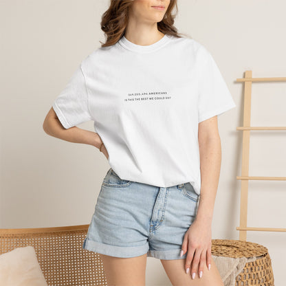 “349,035,494 Americans Is This the Best We Could Do?” T-Shirt | Political Satire