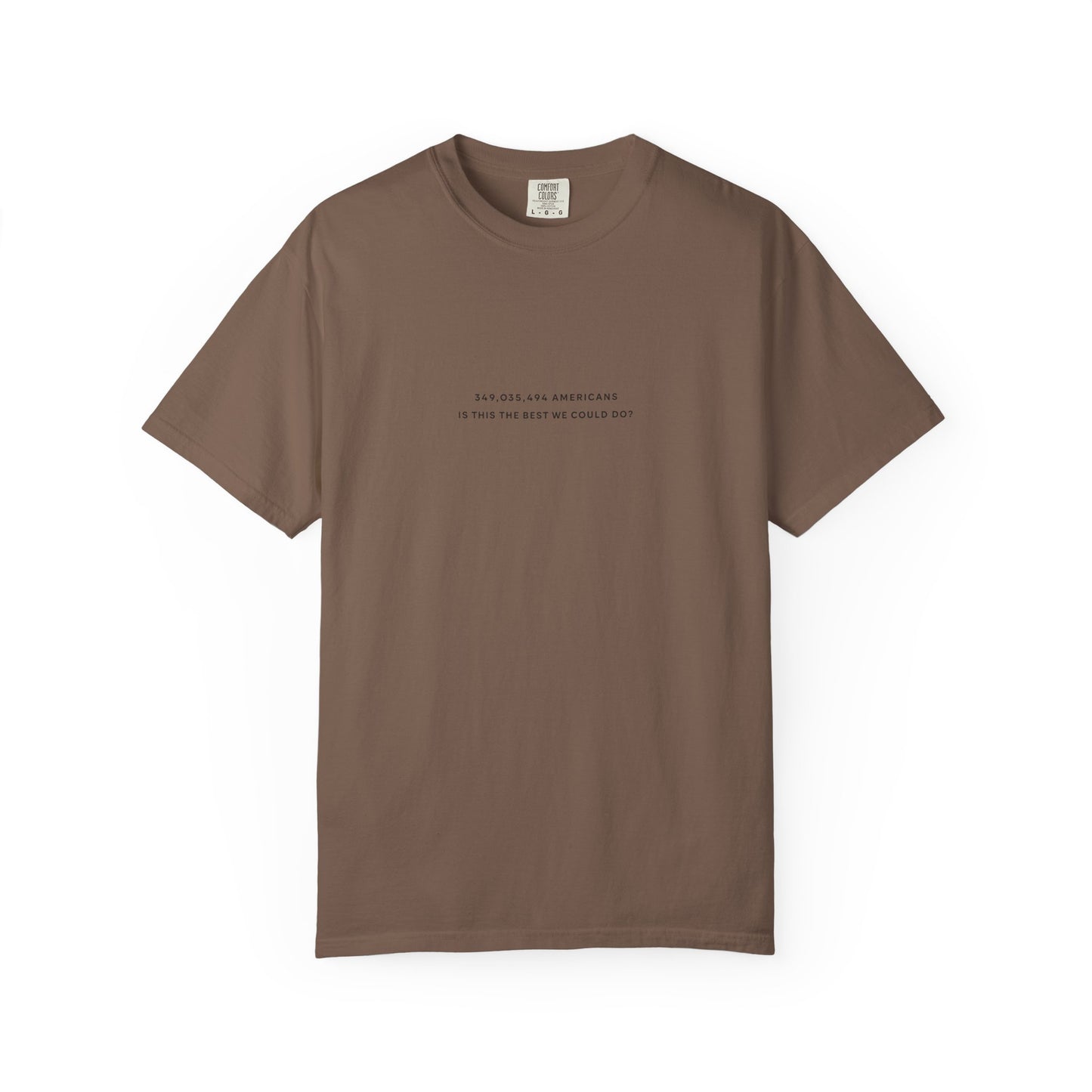 “349,035,494 Americans Is This the Best We Could Do?” T-Shirt | Political Satire