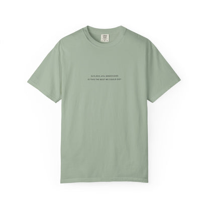 “349,035,494 Americans Is This the Best We Could Do?” T-Shirt | Political Satire