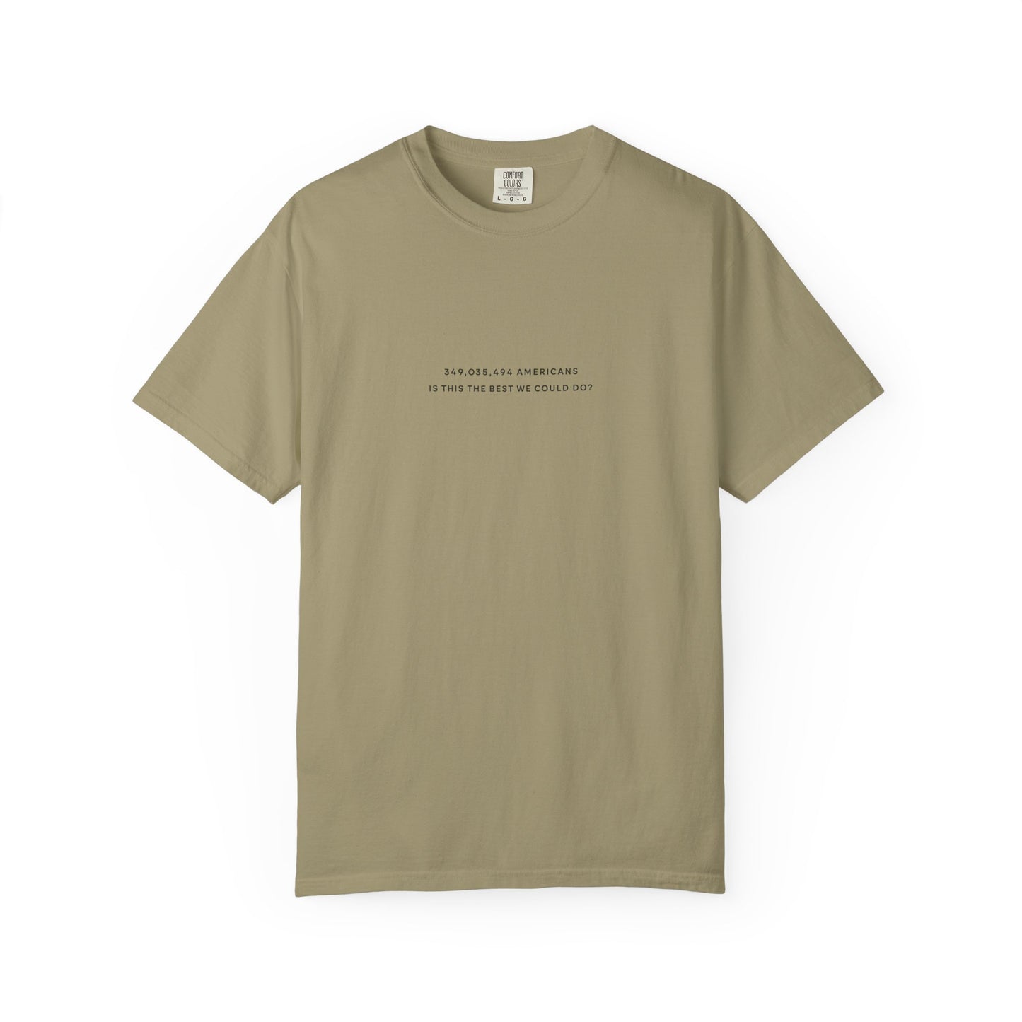 “349,035,494 Americans Is This the Best We Could Do?” T-Shirt | Political Satire