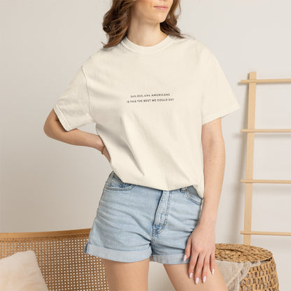 “349,035,494 Americans Is This the Best We Could Do?” T-Shirt | Political Satire