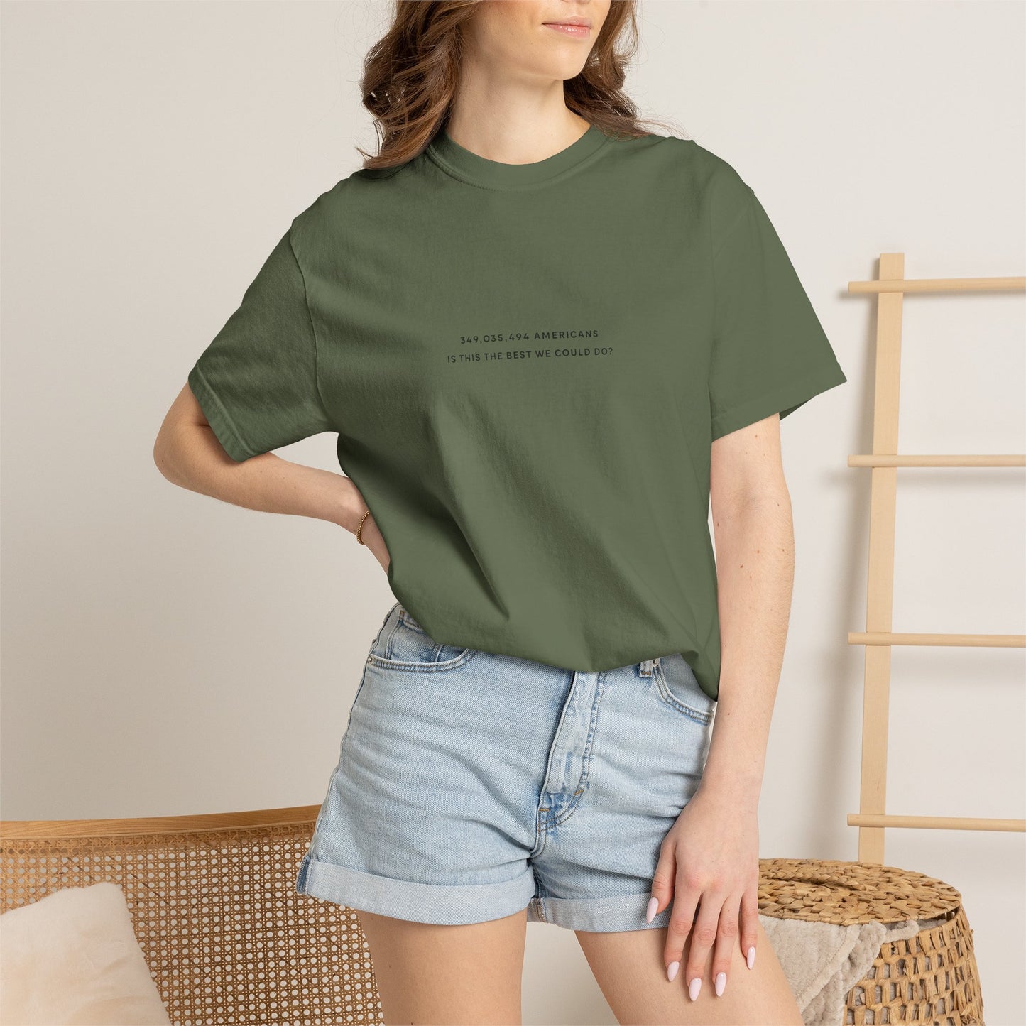“349,035,494 Americans Is This the Best We Could Do?” T-Shirt | Political Satire