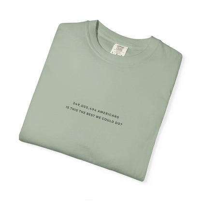 “349,035,494 Americans Is This the Best We Could Do?” T-Shirt | Political Satire