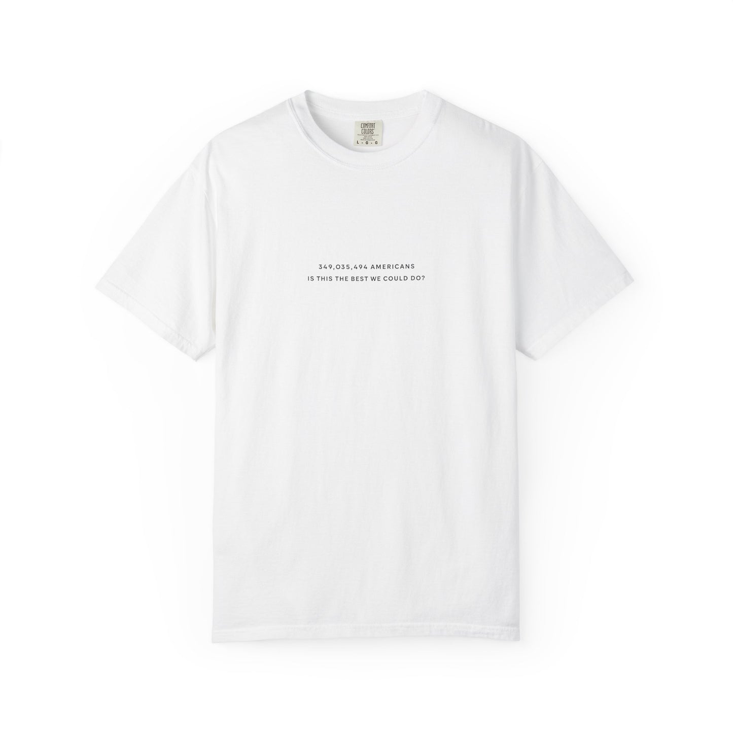 “349,035,494 Americans Is This the Best We Could Do?” T-Shirt | Political Satire